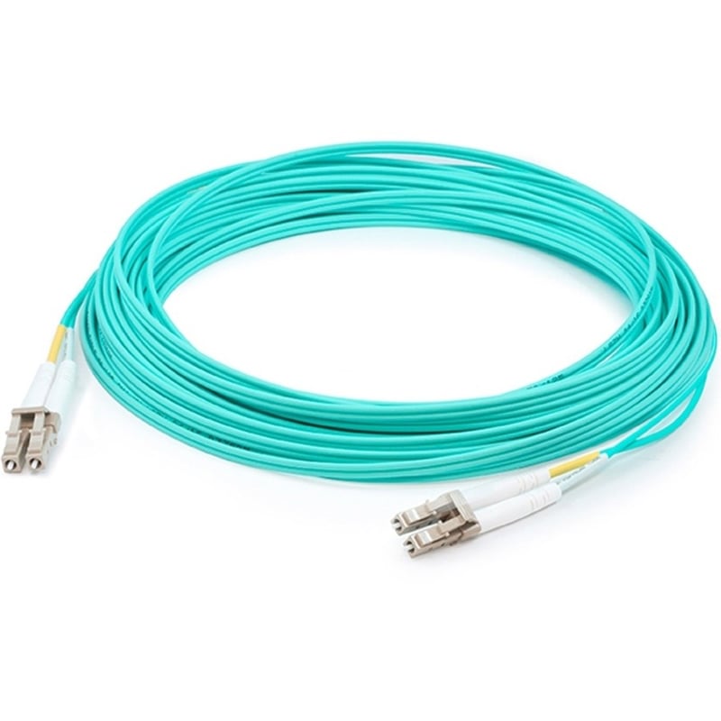 AddOn 50m LC to LC Black OM4 Duplex Armored Fiber Outdoor Patch Cable - Thumbnail 1