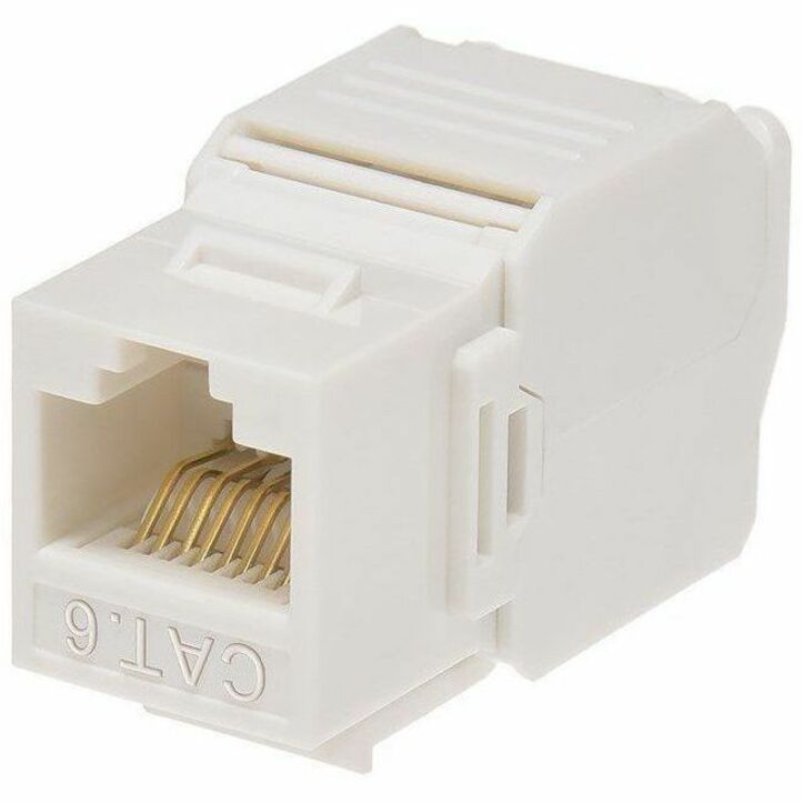MONOPRICE CAT6 RJ-45 TOOLLESS 180-DEGREE KEYSTONE_ WHITE - Thumbnail 5