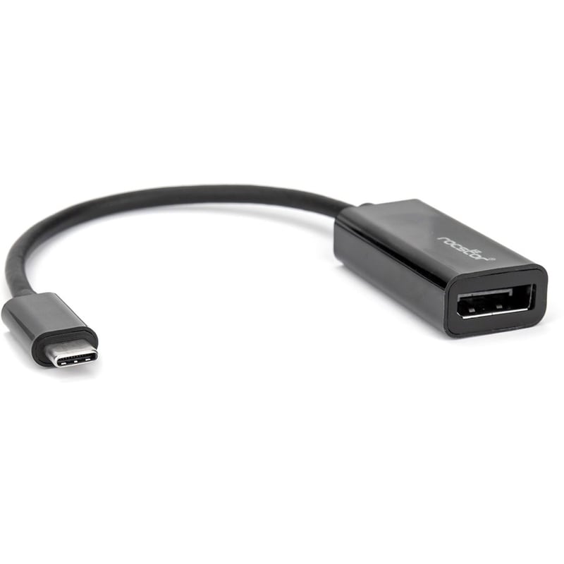 Rocstor Premium USB-C to DisplayPort Adapter M/F - USB Type-C to DP Converter Adapter for Computers, Macbook, Macbook Pro, Chromebook or devices with USB C - 6" - USB Type C - For connections via USB-C to DisplayPort for Monitors - Thumbnail 2