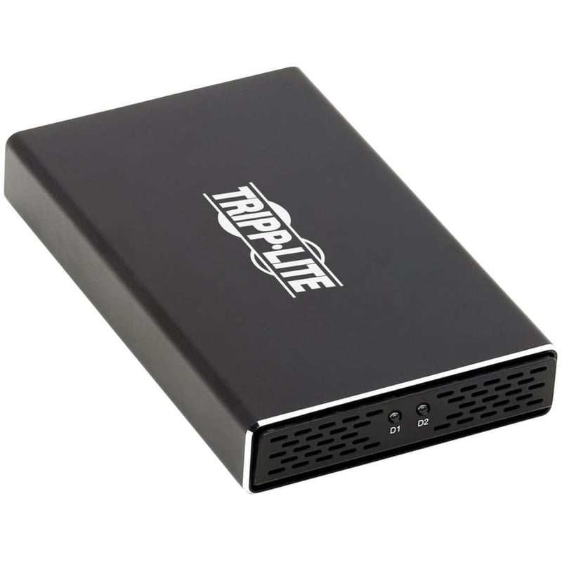 Tripp Lite by Eaton USB-C to Dual M.2 SATA SSD/HDD Enclosure Adapter - USB 3.1 Gen 2 (10 Gbps) Thunderbolt 3 UASP RAID - Thumbnail 5