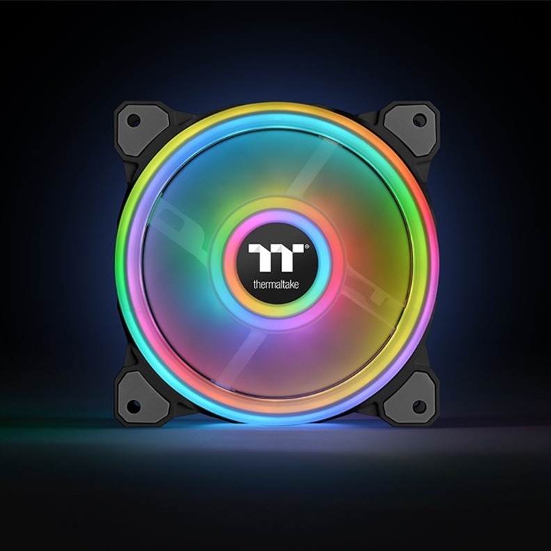 Thermaltake Riing Quad 12 RGB Radiator Fan TT Premium Edition Single Fan Pack - 1 Pack - Thumbnail 2