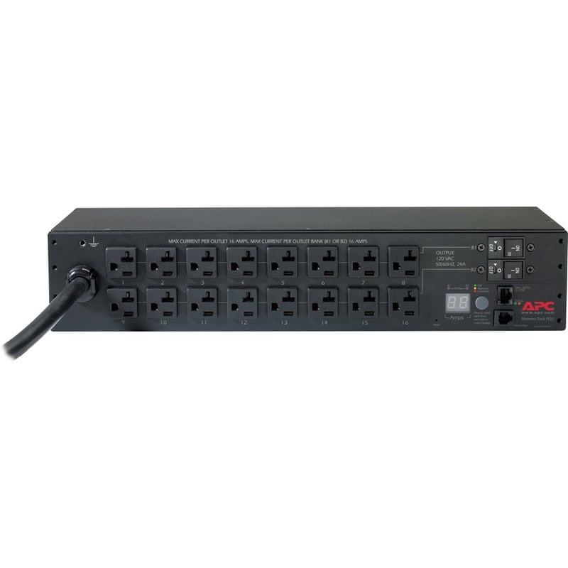 APC by Schneider Electric Rack PDU, Metered, 2U, 30A, 120V, (16) 5-20 - Thumbnail 4