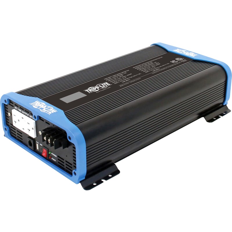 Tripp Lite by Eaton 1000W Light-Duty Compact Power Inverter - 3x 5-15R, USB Charging, Pure Sine Wave, Wired Remote - Thumbnail 1