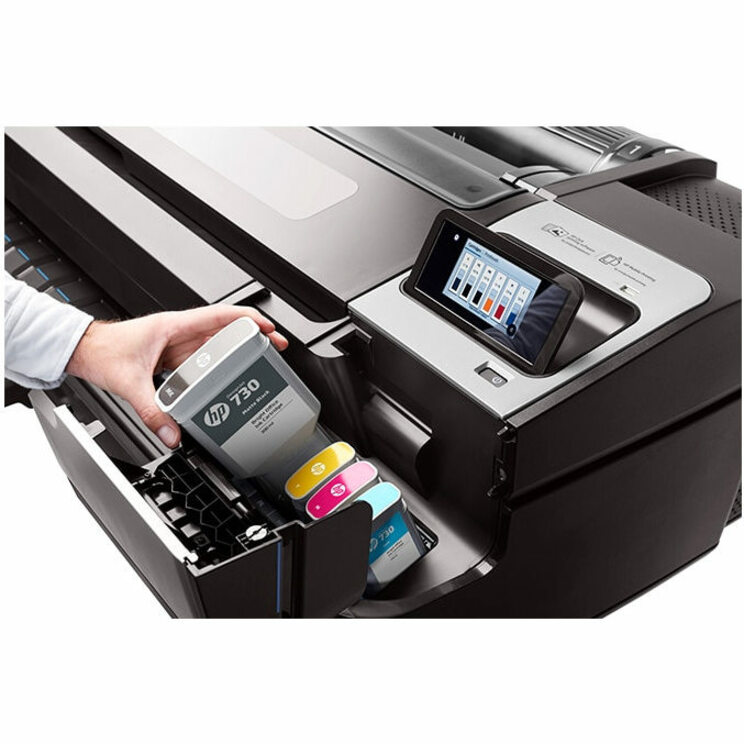 HP Designjet T1700 PostScript Inkjet Large Format Printer - 44" Print Width - Color - Thumbnail 3