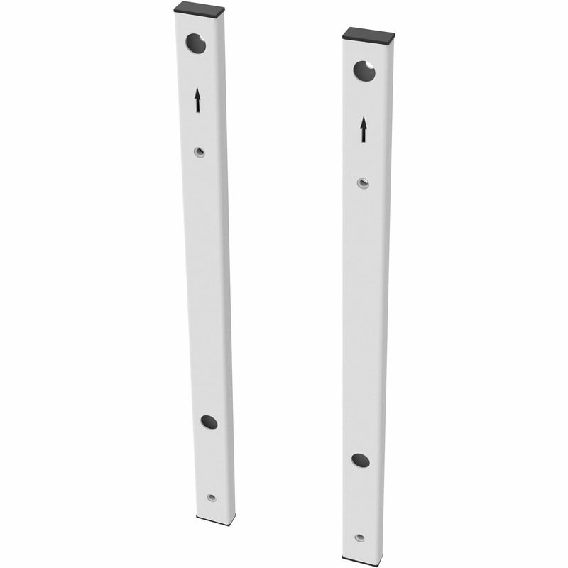 Peerless-AV ACC-FLIP65 Cart Mount for Touchscreen Monitor, Wall Mount, Cart - White - Thumbnail 1