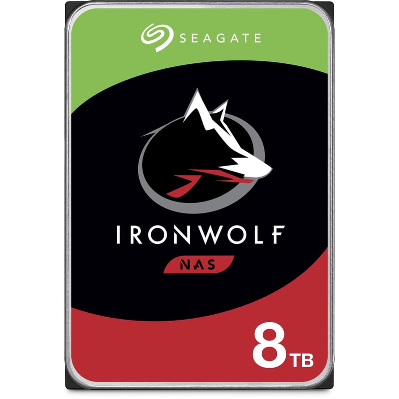Seagate IronWolf ST8000VN004 8 TB Hard Drive - 3.5" Internal - SATA (SATA/600) - Conventional Magnetic Recording (CMR) Method - Thumbnail 1