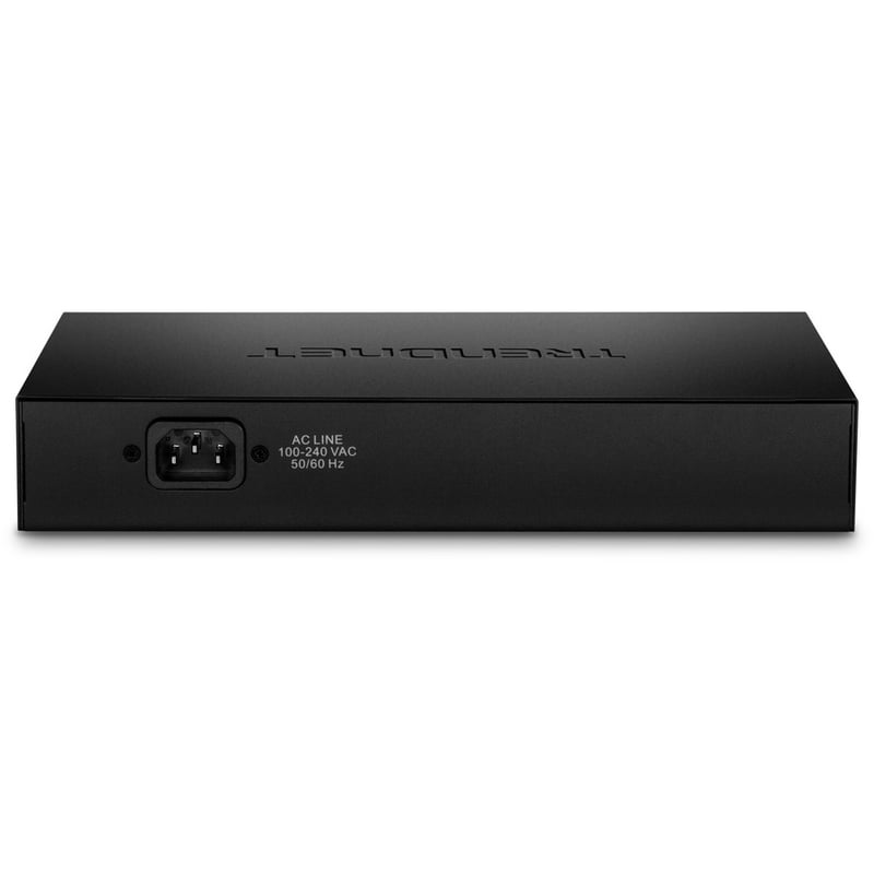 TRENDnet 8-Port Gigabit Full Power Poe+ Switch; 8 x Gigabit PoE+ Ports; 240W Power Budget; 16Gbps Switching Capacity; Rack Mountable; Ethernet Network Switch; Metal; Lifetime Protection; TPE-TG80F - Thumbnail 4