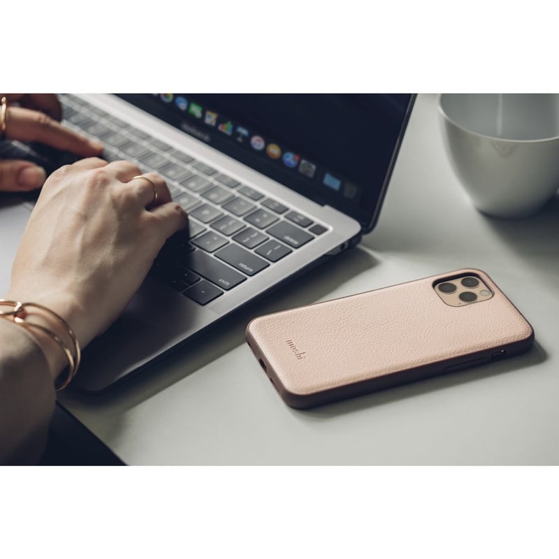 Moshi Overture Carrying Case (Wallet) Apple iPhone 11 Pro Smartphone - Luna Pink - Thumbnail 3