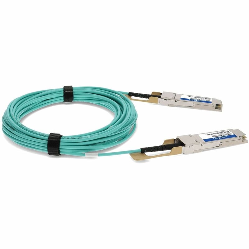 AddOn MSA and TAA Compliant 100GBase-AOC QSFP28 Active Optical Cable (850nm, MMF, 15m) - Thumbnail 2