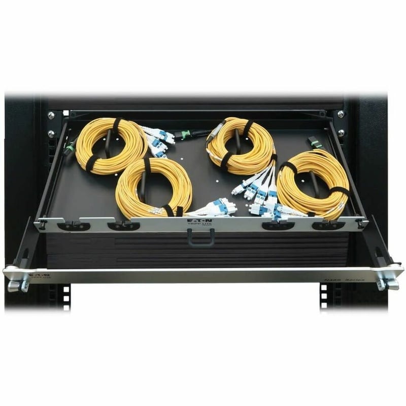 Eaton Tripp Lite Series Preloaded Fiber Panel, 1U - 4x (12F MTP/MPO-APC to 4x LC Duplex F/M) 8F Trunk Cables, OS2 Singlemode, 10 m (32.8 ft.) - Thumbnail 3