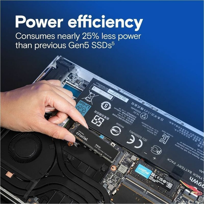 CRUCIAL P510 1TB PCIE GEN5 - Thumbnail 4