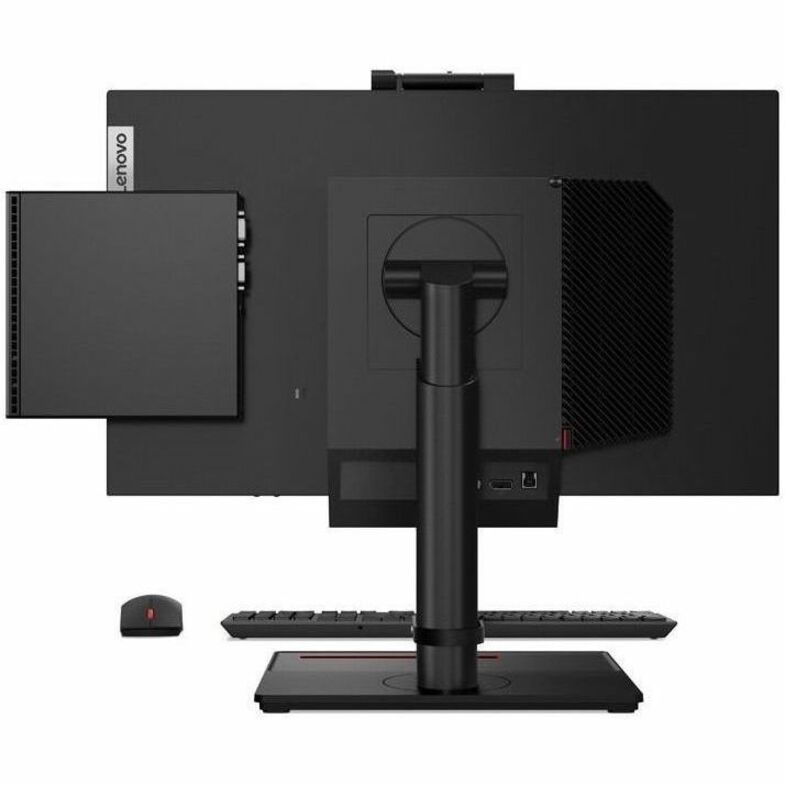 Lenovo ThinkCentre M75q Gen 2 11JN0089US Desktop Computer - AMD Ryzen 5 PRO 5650GE Hexa-core (6 Core) 3.40 GHz - 16 GB RAM DDR4 SDRAM - 256 GB M.2 PCI Express NVMe SSD - Tiny - Black - Thumbnail 4
