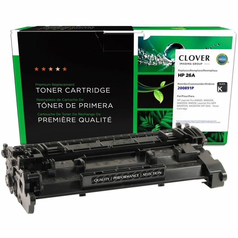 CLOVER IMAGING REMANUFACTURED HP CF226A TONER CARTRIDGE. FOR USE IN HP M402 SERI - Thumbnail 1