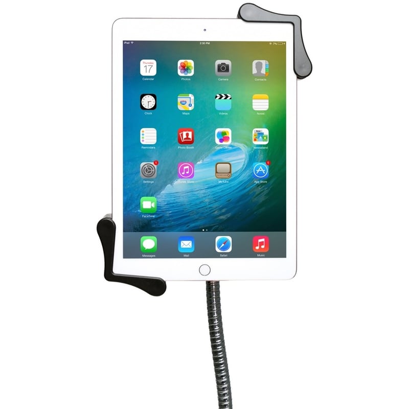 CTA Digital Pedestal Stand with Roll Holder for 7-13 Inch Tablet s, Including iPad 10.2-inch (7th/ 8th/ 9th Gen.) - Thumbnail 4