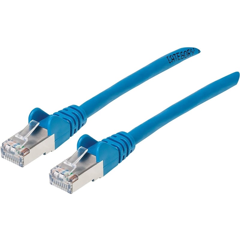 AUGMENTED CATEGORY 6, CAT6A S/FTP PATCH CABLE, 7 FT, BLUE COPPER, 26 AWG, SNAG-F - Thumbnail 1