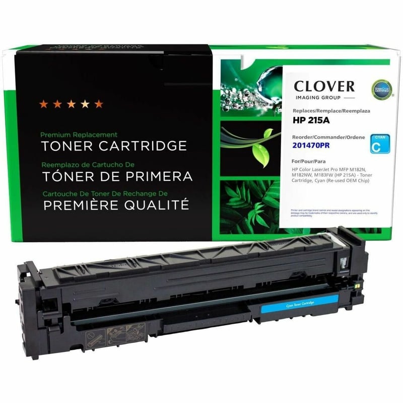 Clover Imaging Remanufactured Cyan Toner Cartridge (Reused OEM Chip) for HP 215A (W2311A) - Thumbnail 1