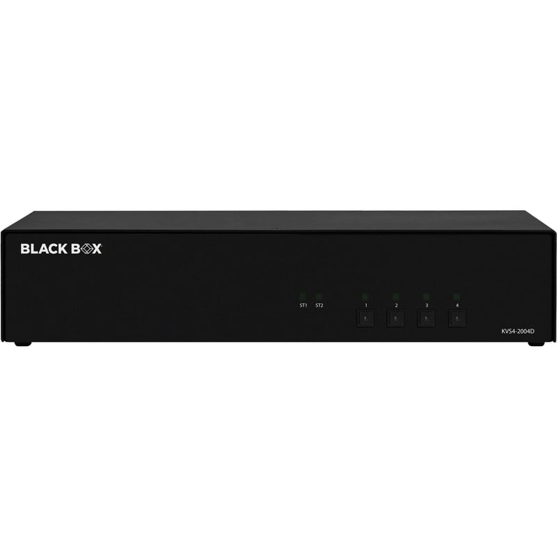 Black Box KVM Switch, NIAP 4.0 Certified - 4-Port, Dual-Monitor, DVI-I - Thumbnail 1