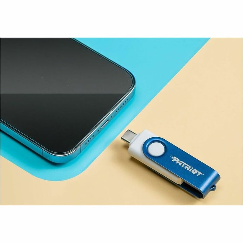 PATRIOT XPORTER X550 128GB USB 3.2 GEN 1 SWING TYPE-A+C BW - Thumbnail 3
