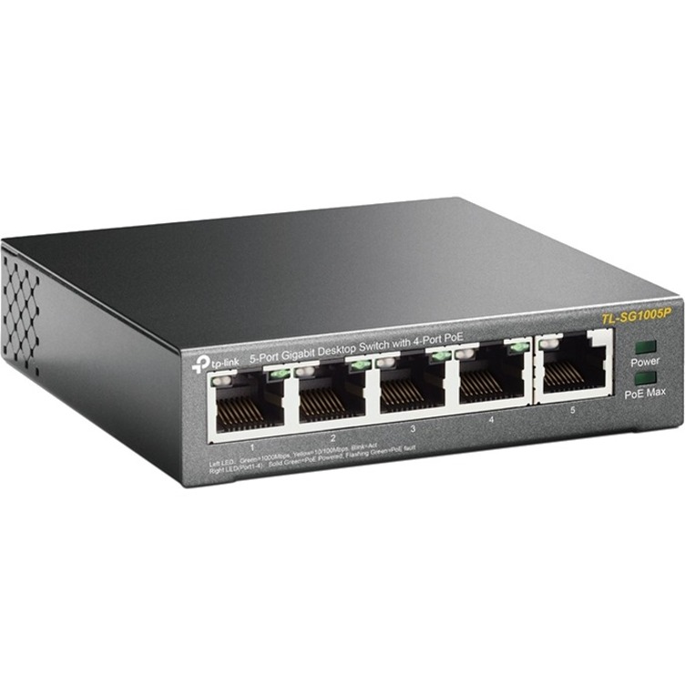 TP-Link TL-SG1005P - 5-Port Gigabit PoE Switch - Thumbnail 2