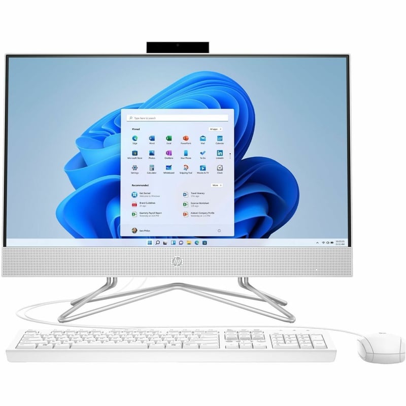 HPI SOURCING - NEW 24-df1000i 24-df1000 All-in-One Computer - Intel Core i3 11th Gen i3-1115G4 - 8 GB - 256 GB SSD - 23.8" Full HD - Desktop - Snow White - Thumbnail 1