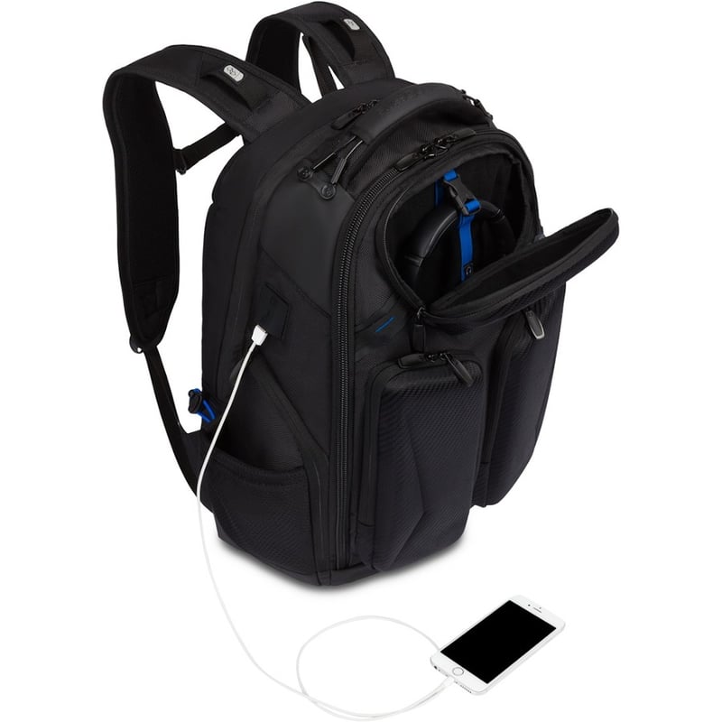 SwissGear 2910203410 Carrying Case (Backpack) for 17" Notebook - Black - Thumbnail 4