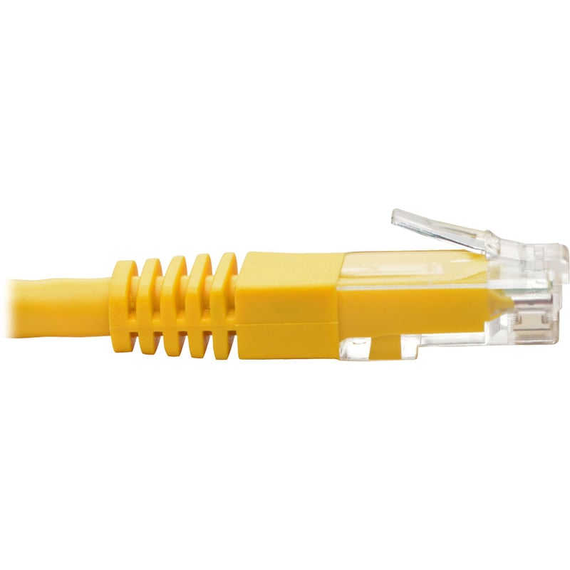 Eaton Tripp Lite Series Cat6 Gigabit Molded (UTP) Ethernet Cable (RJ45 M/M), PoE, Yellow, 7 ft. (2.13 m) - Thumbnail 3