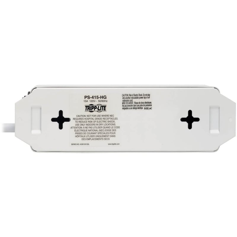 Tripp Lite by Eaton Safe-IT Medical-Grade Power Strip UL 1363 4 Hospital-Grade Outlets Antimicrobial 15 ft. (4.57 m) Cord - Thumbnail 5