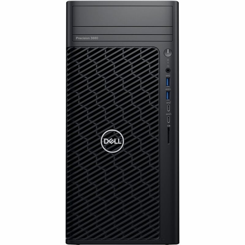 Dell Precision 3000 3680 Workstation - Core i9 14th Gen i9-14900 - vPro Technology - 32 GB - 512 GB SSD - Tower - Black - Thumbnail 4