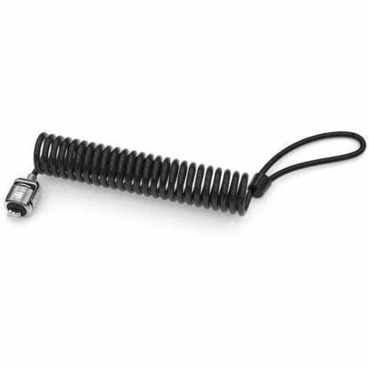 T-BAR SECURITY KEYED COILED CABLE LOCK BLACK - Thumbnail 2