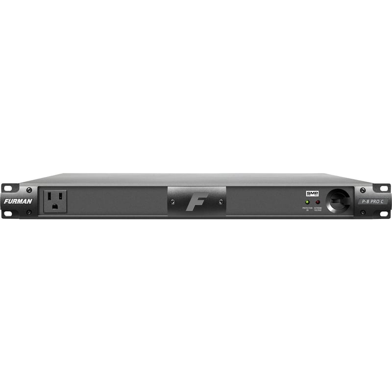 Furman 20A Advanced Power Conditioner W/SMP, No Lights, 9 Outlets, 1RU, 10Ft Cord - Thumbnail 1