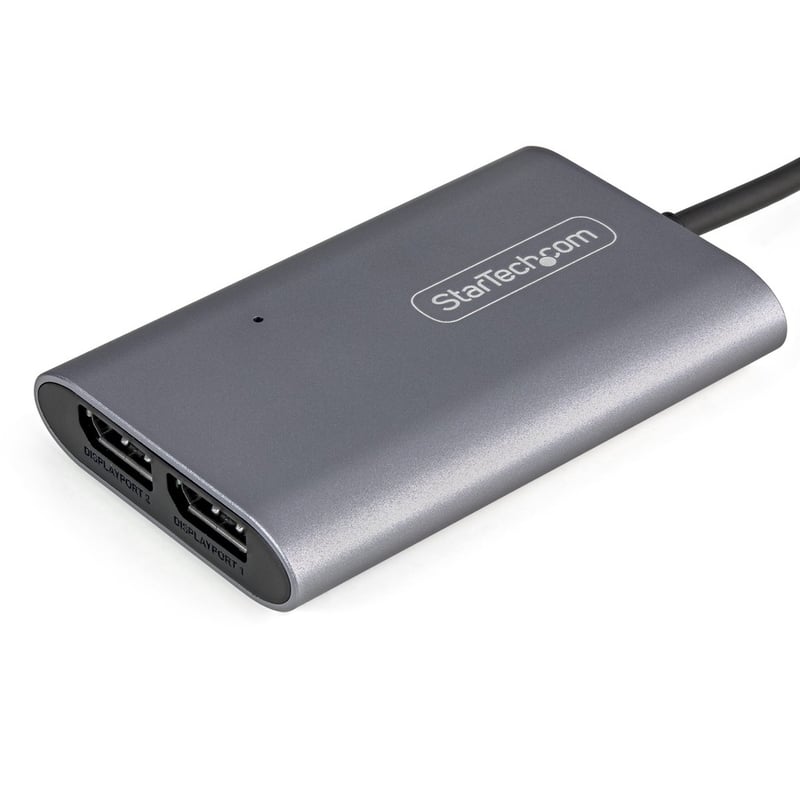 StarTech.com Thunderbolt 3 to Dual DisplayPort Adapter DP 1.4 - Dual 4K 60Hz or Single 8K/5K TB3 to DP Monitor Video Adapter - Mac/Windows - Thumbnail 2
