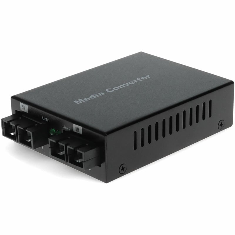 AddOn 1000Base-SX(SC) to 1000Base-LX(SC) MMF/SMF 850nm/1310nm 550m/20km Media Converter - Thumbnail 1