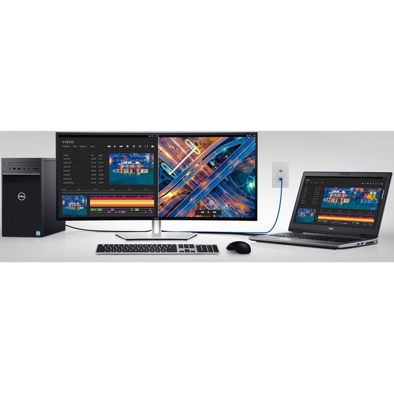 Dell UltraSharp U3421WE 34" Class Curved Screen LCD Monitor - 21:9 - Platinum Silver - Thumbnail 2