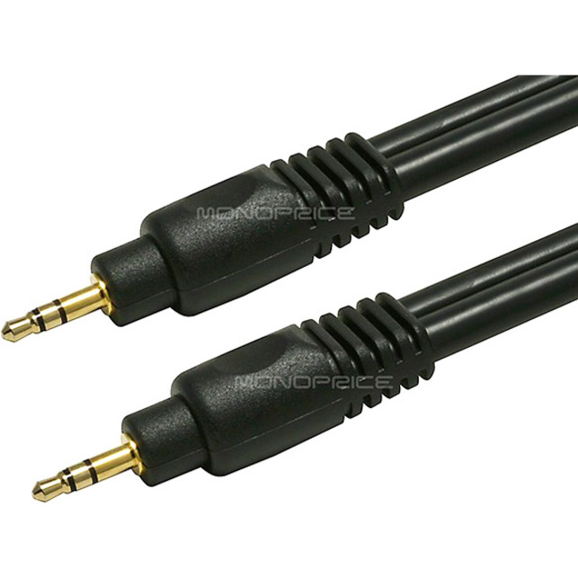 STEREO M TO STEREO M CABLE 35FT - BLACK - Thumbnail 2