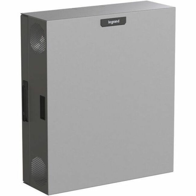 Ortronics Compact Edge Cabinet, 4 RU, Solid Door - Magnesium
