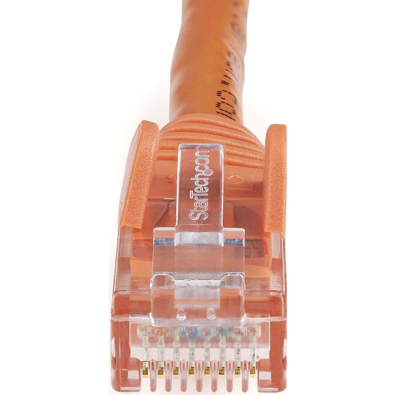 StarTech.com 100ft CAT6 Ethernet Cable - Orange Snagless Gigabit 100W PoE UTP 650MHz Category 6 Patch Cord UL Certified Wiring/TIA - Thumbnail 2