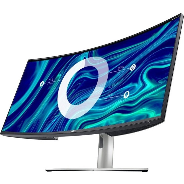 Dell UltraSharp U3421WE 34" Class Curved Screen LCD Monitor - 21:9 - Platinum Silver