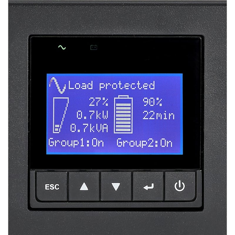 Eaton 9PX 1500VA 1350W 208V Online Double-Conversion UPS - C14 input, 8 C13, Outlets, Lithium-ion Battery, Cybersecure Network Card Option, 2U Rack/Tower - Thumbnail 2