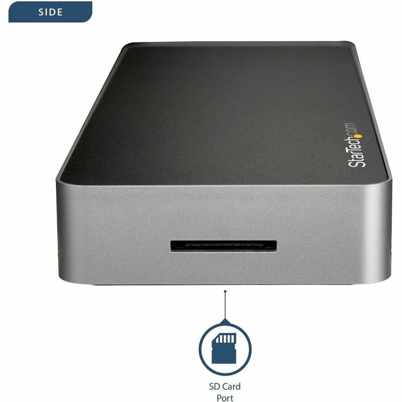 StarTech.com USB C Dock - 4K Dual Monitor HDMI & DisplayPort USB Type-C Docking Station - 60W Power Delivery, SD, 4-port USB 3.0 Hub, GbE - Thumbnail 5