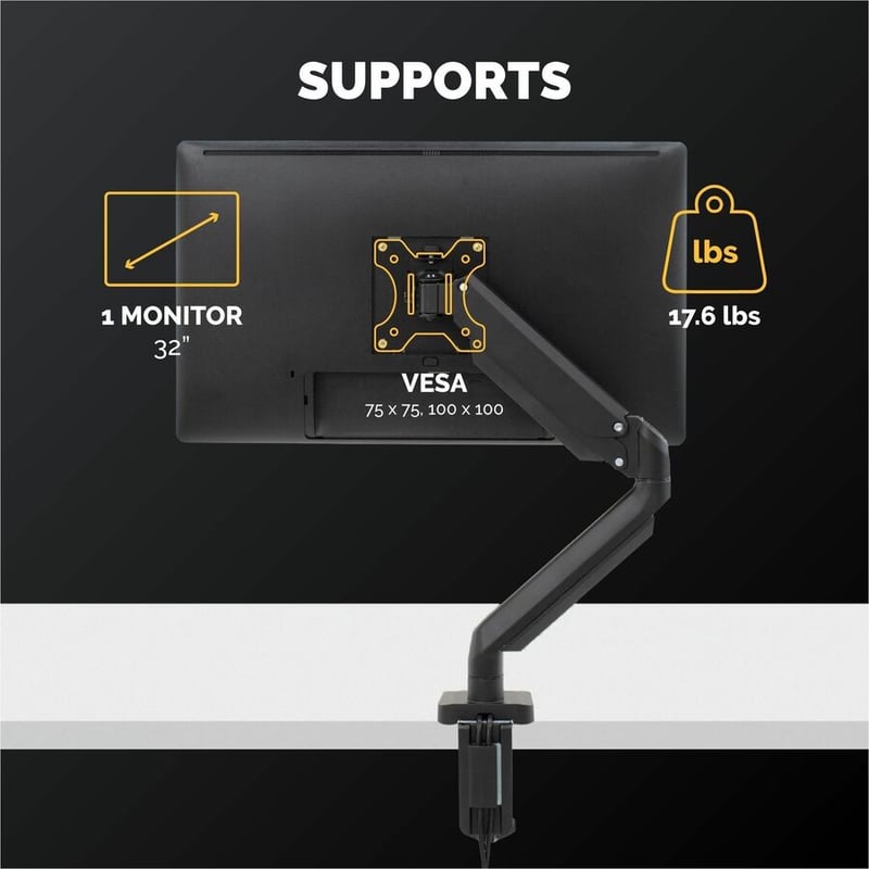 Fellowes Platinum Series Single Monitor Arm - Thumbnail 2