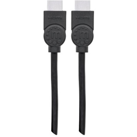 Manhattan HDMI Male to Male High Speed Shielded Cable with Ethernet, 6.6', Black - Thumbnail 5