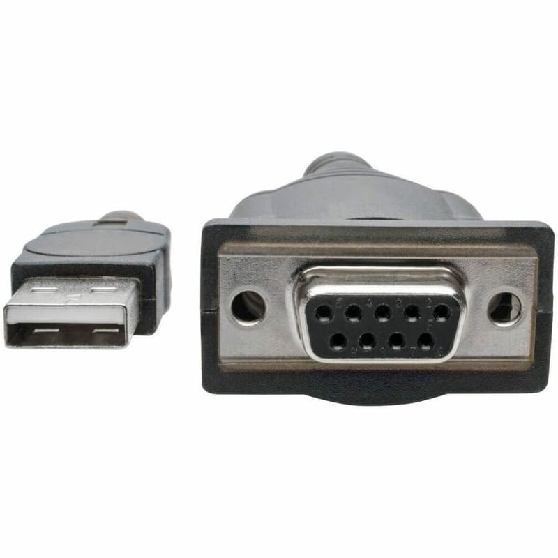 Eaton Tripp Lite Series USB to Null Modem Serial FTDI Adapter Cable with COM Retention (USB-A to DB9 M/F), 18-in. (45.72 cm) - Thumbnail 3