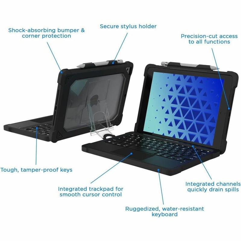 EXTREME KEYCASE-T W/SMART CONN TRACKPAD FOR IPAD 10/11 NON-DETACH - Thumbnail 2