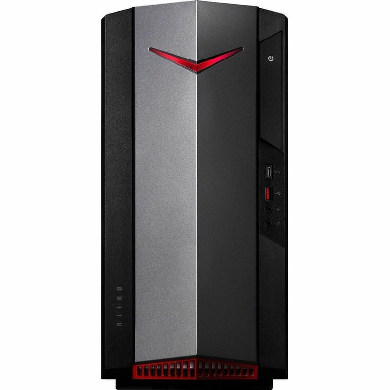 Acer Nitro N50-640 N5-64-UR13 Gaming Desktop Computer - Intel Core i5 12th Gen i5-12400F Hexa-core (6 Core) 2.50 GHz - 16 GB RAM DDR4 SDRAM - 1 TB HDD - 512 GB PCI Express SSD - Thumbnail 1