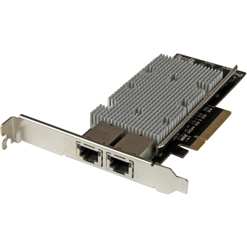 StarTech.com 10G Network Card - 2 port - NBASE-T - RJ45 Port - Intel X550 chipset - Ethernet Card - Intel NIC Card - Thumbnail 1