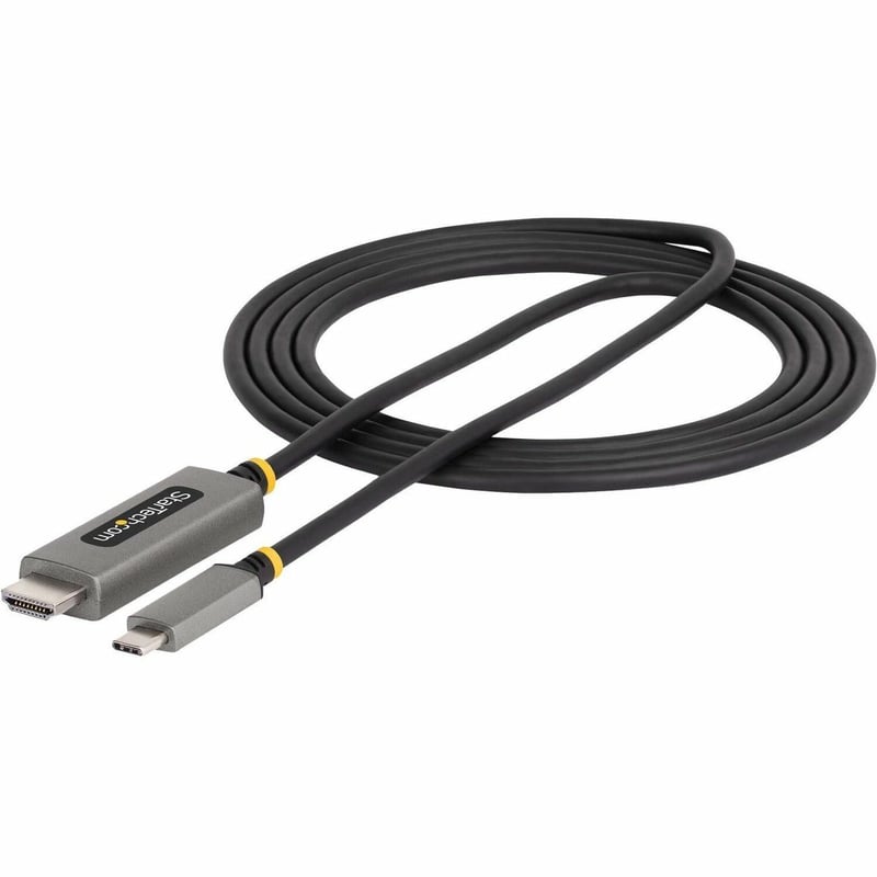 StarTech.com 6ft (2m) USB-C to HDMI Adapter Cable, 8K 60Hz, 4K 144Hz, HDR10, USB Type-C to HDMI 2.1 Converter, USB-C/USB4/TB3/4 Compatible - Thumbnail 1