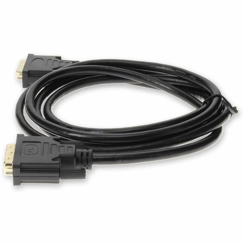 5PK 6ft HP DC198A Comp DVI-D Single Link (18+1 pin) Male to DVI-D Single Link (18+1 pin) Male Black Cables For Resolution Up to 1920x1200 (WUXGA) - Thumbnail 2