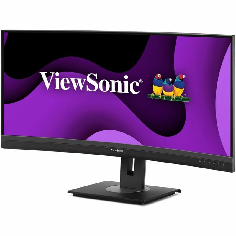 34IN UWQHD CURVED DOCKING MONIT WITH ERGONOMIC 21:9 100W USB C AND - Thumbnail 3