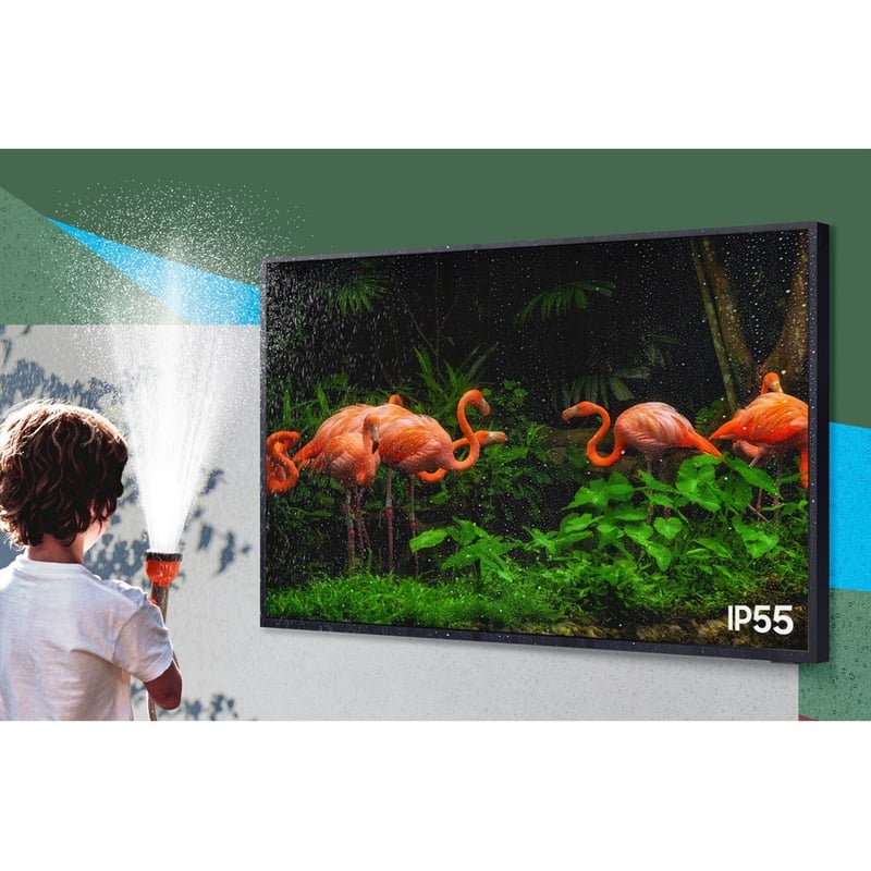 Samsung The Terrace LST7T QN75LST7TAF 74.5" Smart LED-LCD TV - 4K UHDTV - Titan Black - Thumbnail 3