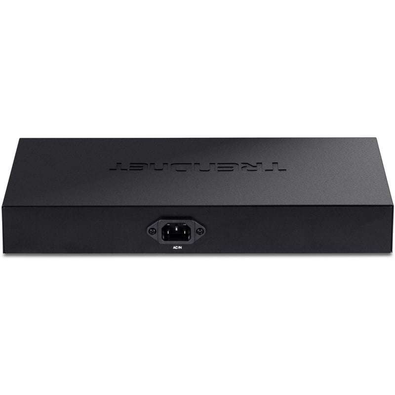 TRENDnet 10-Port Gigabit Web Smart PoE+ Switch with 8 Gigabit PoE+ Ports, 2 SFP Slots, 130W PoE Budget, VLAN, QoS, LACP, IPv4/IPv6 Static Routing, Black, TPE-1021WS - Thumbnail 5